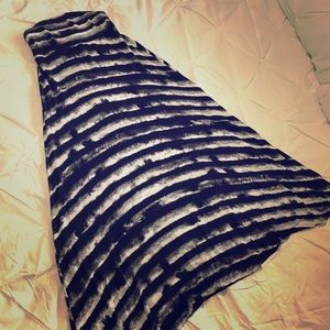 Handkerchief hem maxi skirt